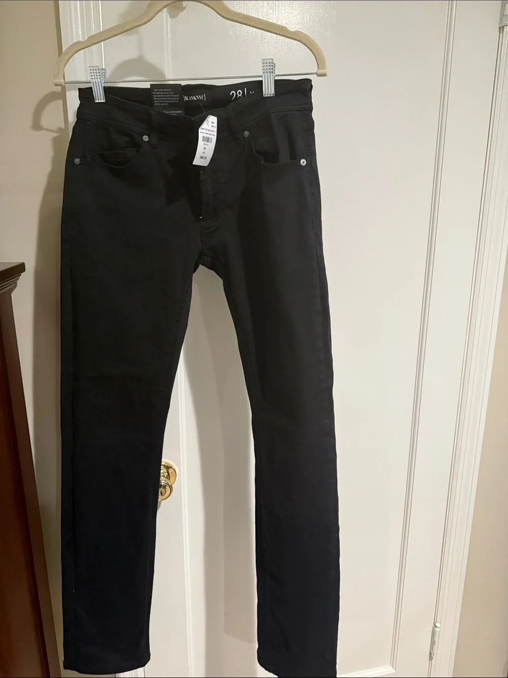 Blank NYC Men's Slim Straight Jeans in Black